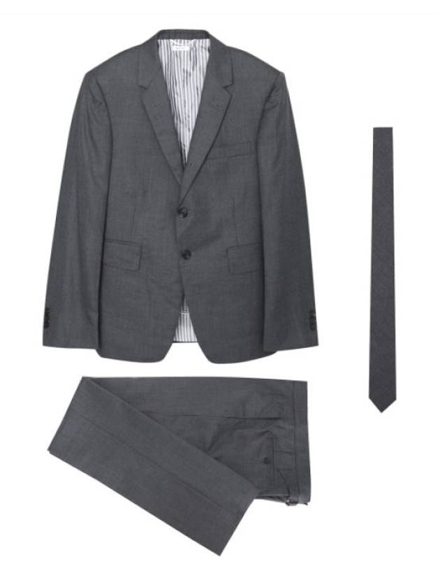 Men's Signature Classic Wool Suit Dark Grey - THOM BROWNE - BALAAN 2