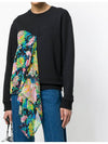 Flora Scarf Detail Sweatshirt Black - MSGM - BALAAN 2