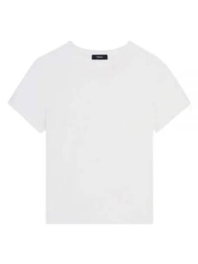 Women's Tiny Cotton Short Sleeve T-Shirt White - THEORY - BALAAN 2