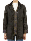 Classic Beadnell Wax Jacket Olive - BARBOUR - BALAAN 5