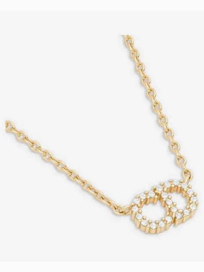 Claire D Rune White Crystal Necklace Gold - DIOR - BALAAN 2