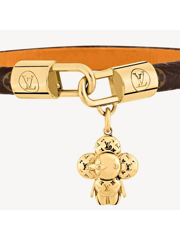 Vivienne Charm Bracelet Gold Brown - LOUIS VUITTON - BALAAN 4