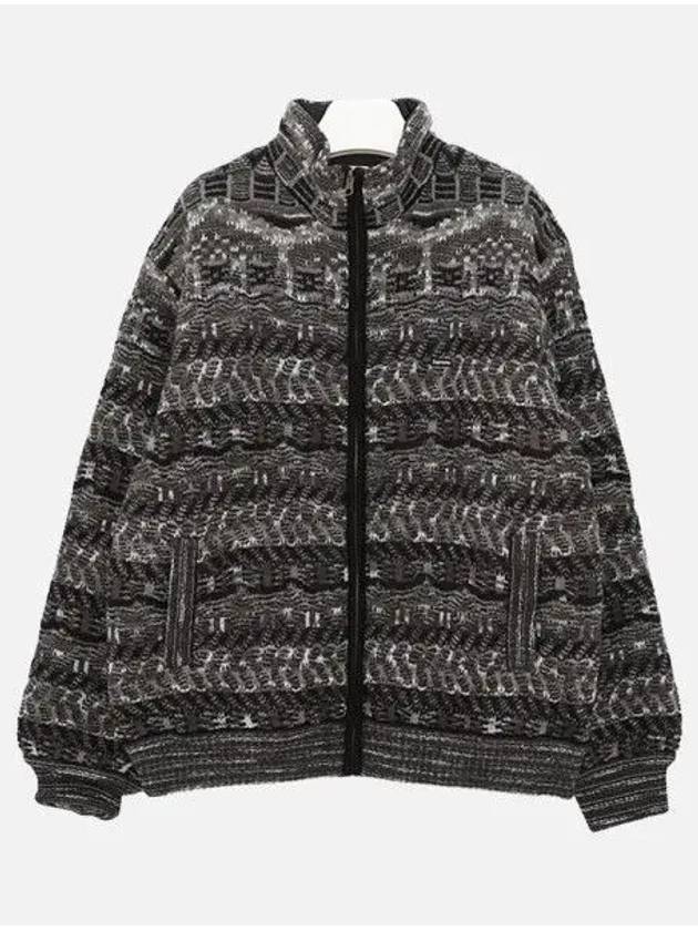 Missoni Collaboration Reversible Zip up Knit Men s Jacket FW21J116 BLK 270282 1038679 - SUPREME - BALAAN 1