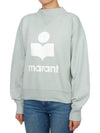 Moby Logo Print Sweatshirt Light Blue - ISABEL MARANT ETOILE - BALAAN 3