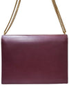 Women s 532750 Monogram Burgundy Leather Cassandra Gold Chain Shoulder Bag - SAINT LAURENT - BALAAN 4