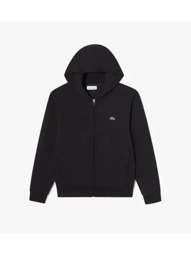 Women s technical hooded sweatshirt zip up black - LACOSTE - BALAAN 1