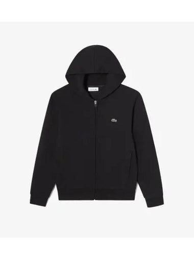 Women s technical hooded sweatshirt zip up black - LACOSTE - BALAAN 1