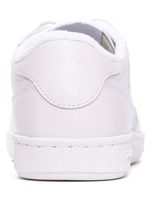 Leather Sneakers Low Top Sneakers White - TOM FORD - BALAAN 4