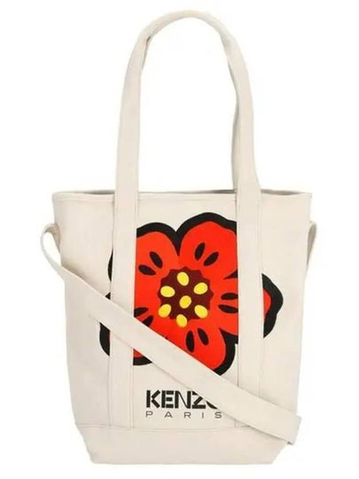 Boke Flower Cotton Tote Bag Ecru - KENZO - BALAAN 2