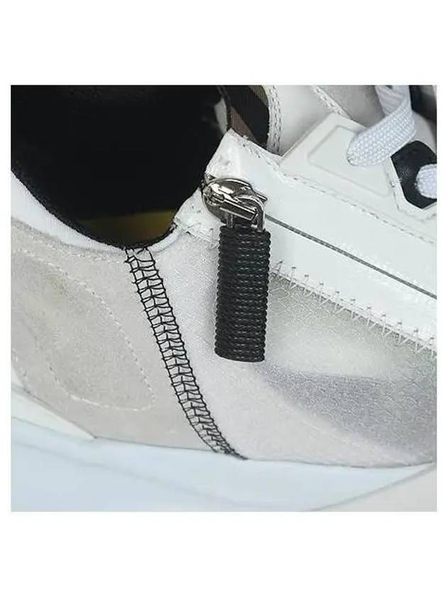 White Gray Flow Sneakers No 7 260 - FENDI - BALAAN 4