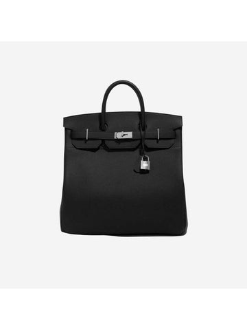 Haut A Courroies 40 Cross Bag Black - HERMES - BALAAN 1