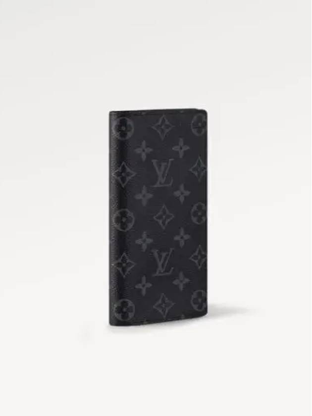 Brazza Monogram Long Wallet Black - LOUIS VUITTON - BALAAN 3