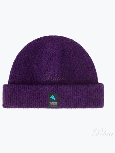 Runa Logo Patch Beanie Black Plum - KLATTERMUSEN - BALAAN 2