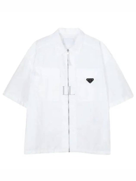 Shirt Southern SC758 1WQ9 F0009 Triangle Logo Short Sleeve - PRADA - BALAAN 2