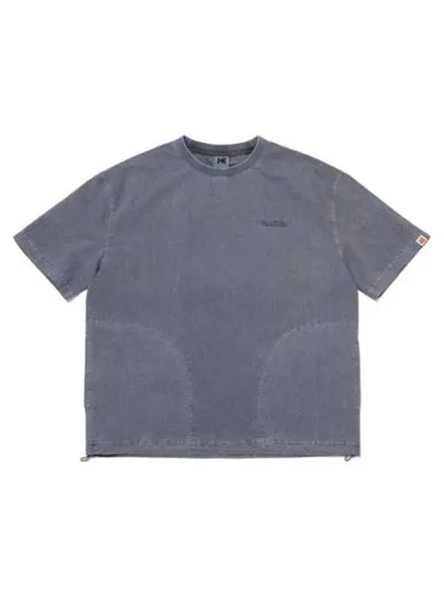 KODAK Apparel Trip Nature Tint Seersucker Dying Short Sleeve T Shirt CHARCOAL - KODO - BALAAN 1