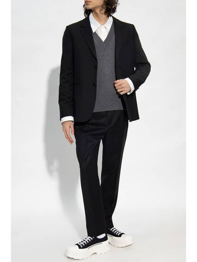 Two Button Blazer Jacket Black - AMI - BALAAN 2