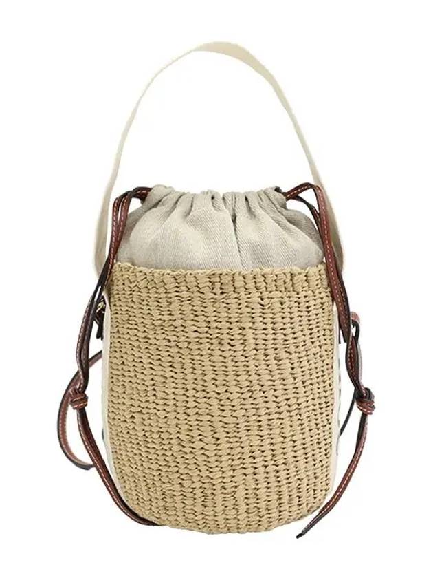 small woody logo bucket bag beige - CHLOE - BALAAN 5