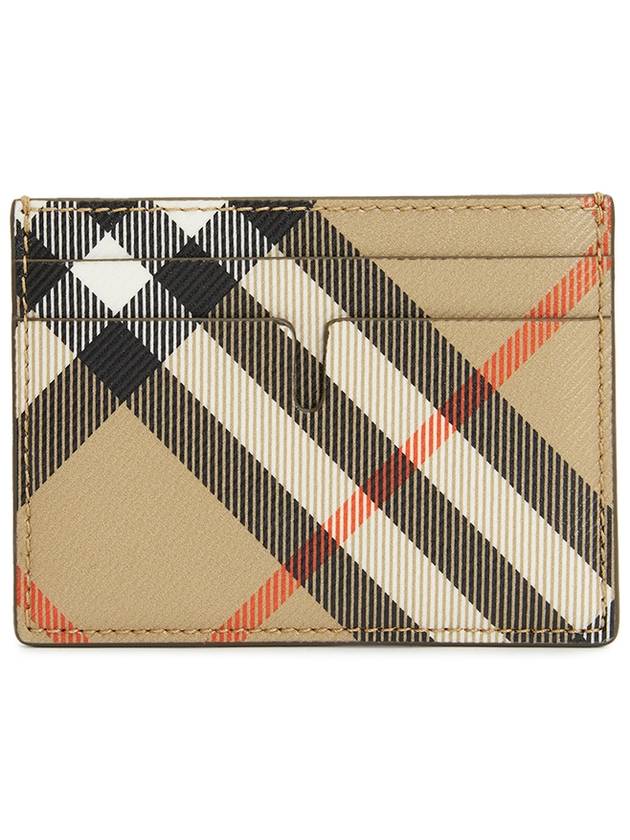 Check Card Case Wallet Beige - BURBERRY - BALAAN 2