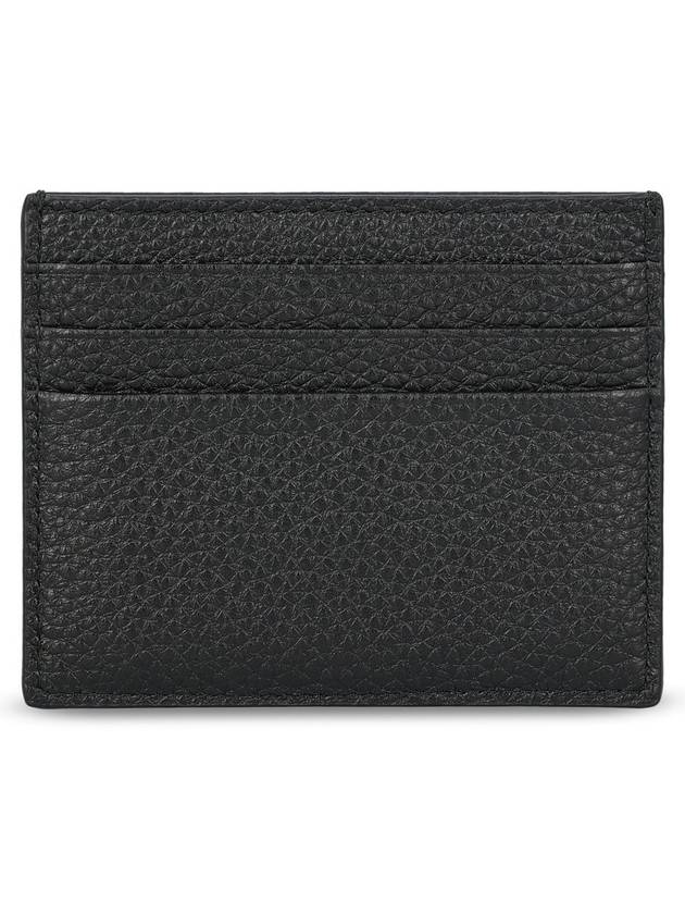 Triangle Logo Card Wallet Black - PRADA - BALAAN 3