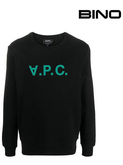 VPC Logo Crew Neck Sweatshirt Black - A.P.C. - BALAAN 2