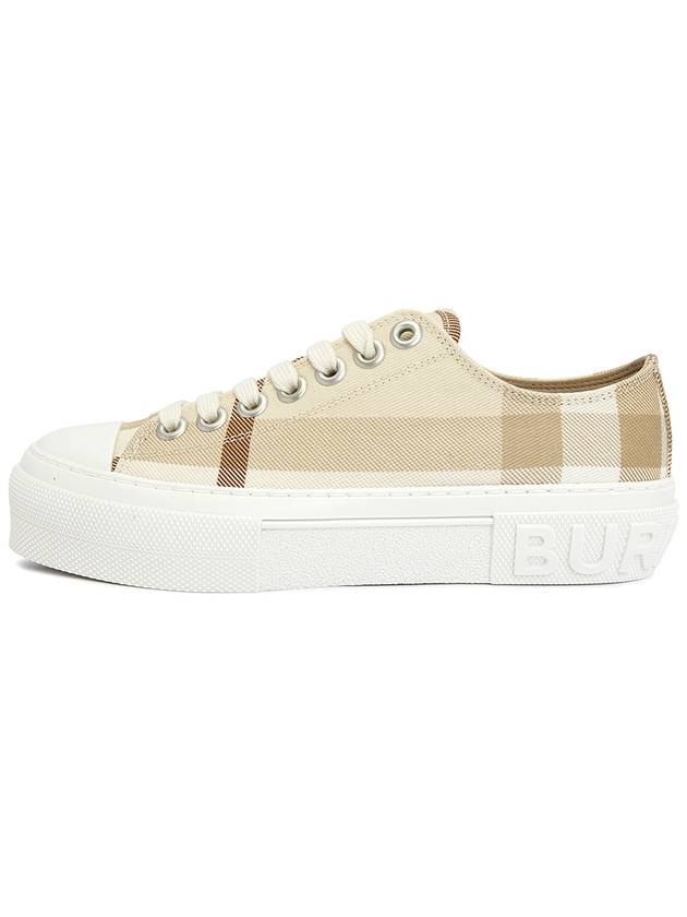 Jack Logo Check Low Top Sneakers Beige - BURBERRY - BALAAN 5