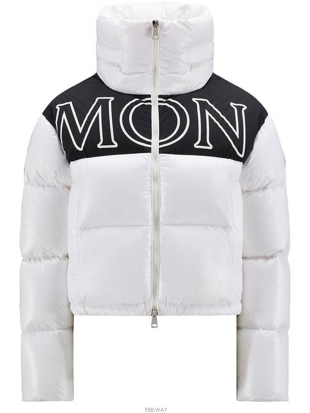 Gers GERS Logo Print Short Padding White - MONCLER - BALAAN 2