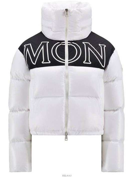 Gers Logo Print Short Padding White - MONCLER - BALAAN 2