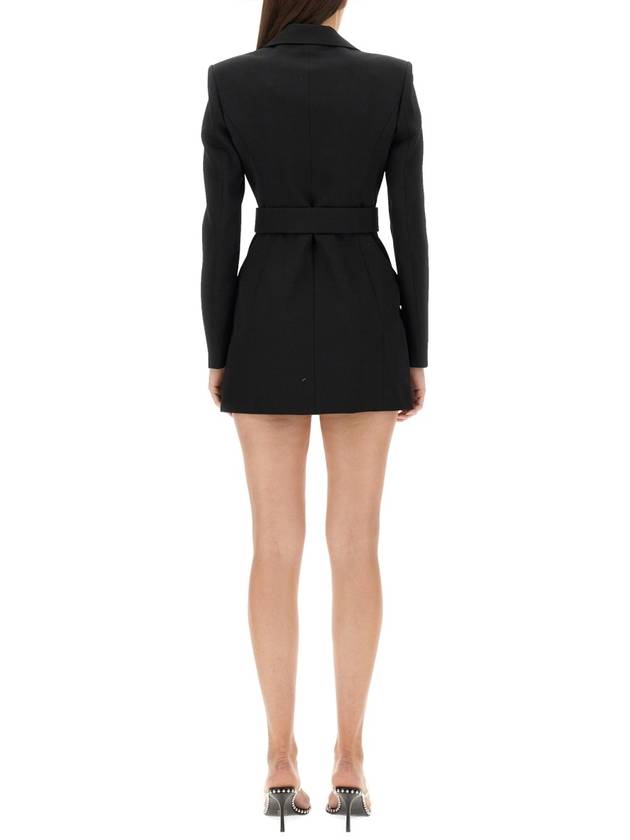 Women's Belted Wool Tailoring Blazer Short Dress Black - ALEXANDER WANG - BALAAN 8