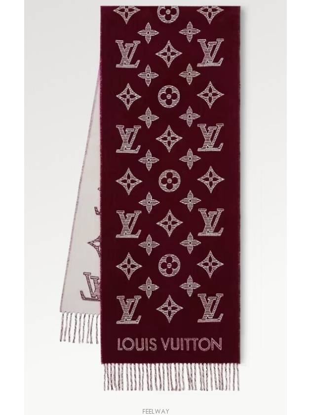 Monogram Shadow Scarf Bordeaux - LOUIS VUITTON - BALAAN 2