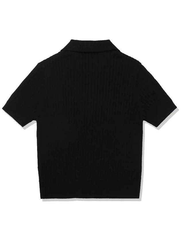 Cable Tone & Tone Logo Knit Women BLACK - 20THHOLE - BALAAN 3