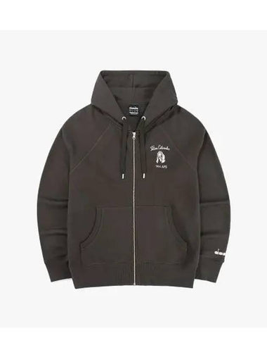 Diadora Basset Hound Training Zip up DARK KHAKI - DIADORA - BALAAN 1