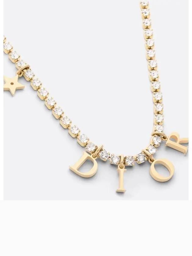 Revolution Crystals Necklace Gold - DIOR - BALAAN 3