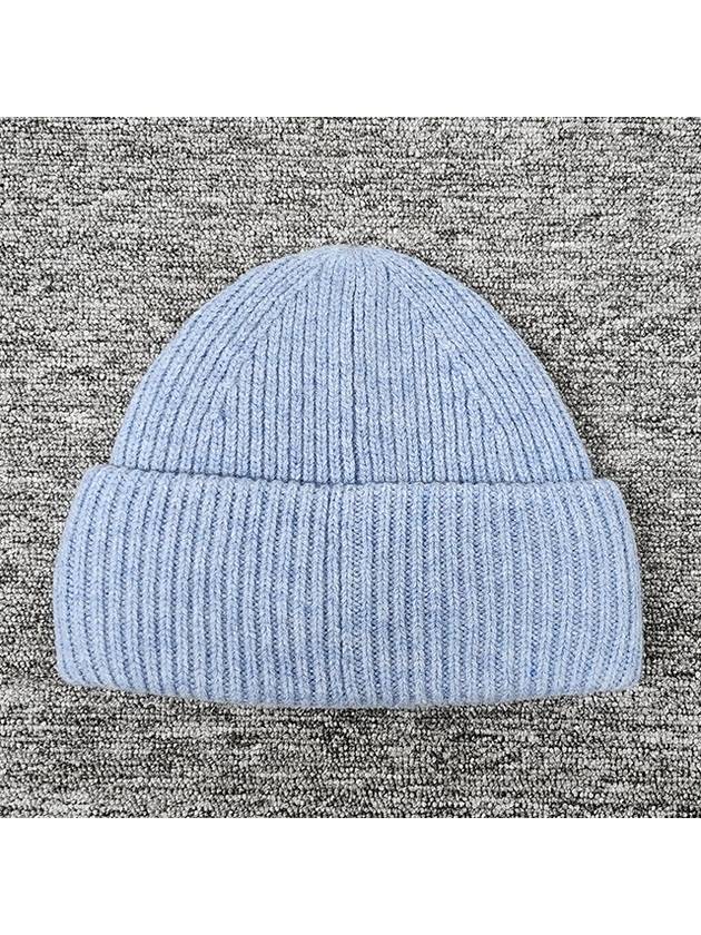 Small Face Logo Beanie Steel Blue - ACNE STUDIOS - BALAAN 5