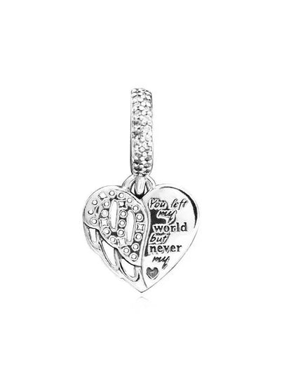 Heart Angel Dangle Bracelet Charm Silver - PANDORA - BALAAN 2