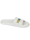 Men's Logo Printing Rubber Slippers White - KENZO - BALAAN 4