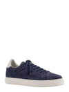 Suede Low Top Sneakers Navy - BRUNELLO CUCINELLI - BALAAN 3