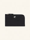 Logo Zipper Card Wallet Black - COURREGES - BALAAN 2