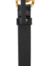 GG Marmont Double Buckle Thin Belt Black - GUCCI - BALAAN 6