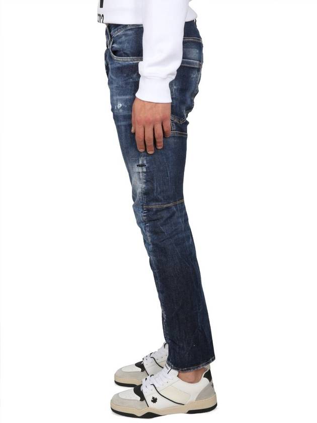 Tidy Biker Jeans Navy Blue - DSQUARED2 - BALAAN 4