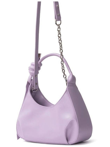Rope Chain Leather Cross Bag Lavender - 4OUR B - BALAAN 1