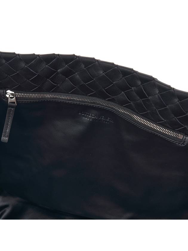 Intrecciato Large Top Handle Tote Bag Black - BOTTEGA VENETA - BALAAN 11