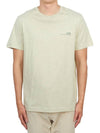 Men's Overdyed Item Logo Short Sleeve T-Shirt Light China Green - A.P.C. - BALAAN 4