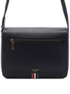 Tonal Strap Leather Reporter Cross Bag Black - THOM BROWNE - BALAAN 3