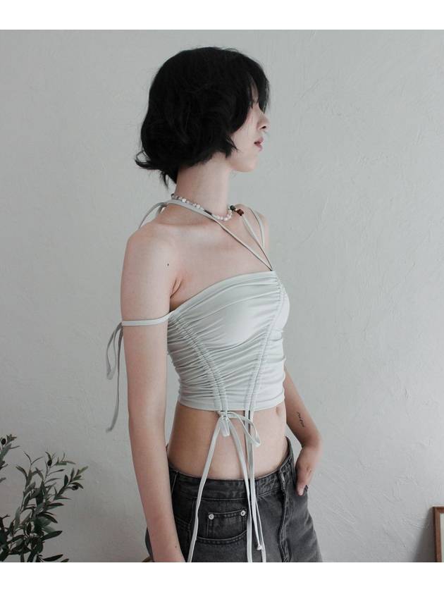 Shirring Strap Tube Top SAGE MINT Women s Sleeveless - RUBATI - BALAAN 4