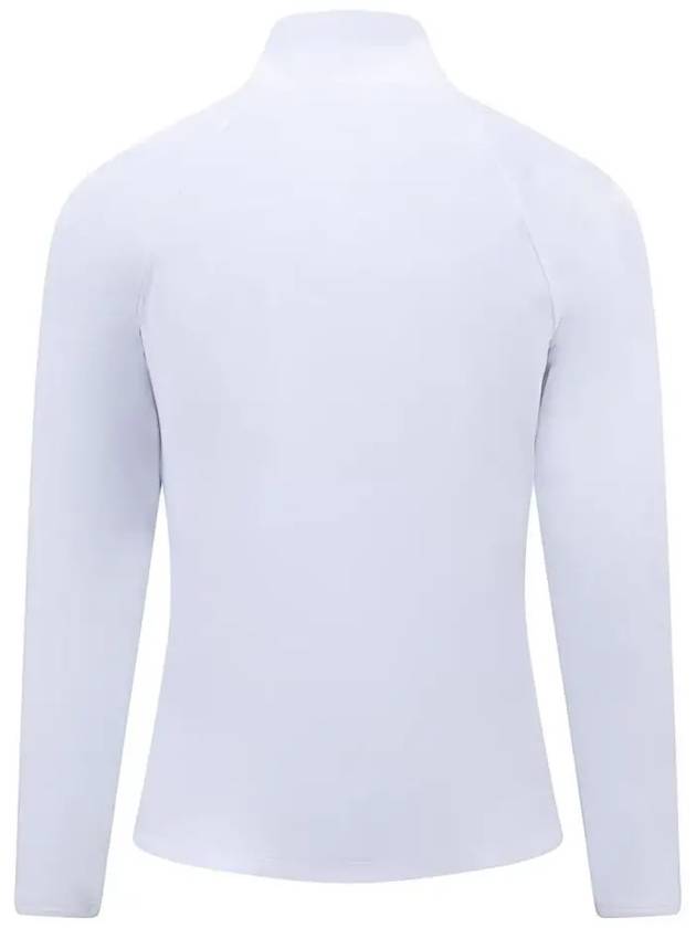 Logo Half Zip Up High Neck Long Sleeve T-Shirt White - G/FORE - BALAAN 3