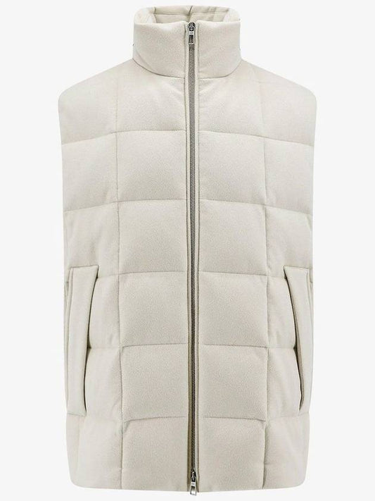 23 fw Padded Quilted Sleeveless Cashmere Jacket FAN4219A0BL B0650747803 - LORO PIANA - BALAAN 1