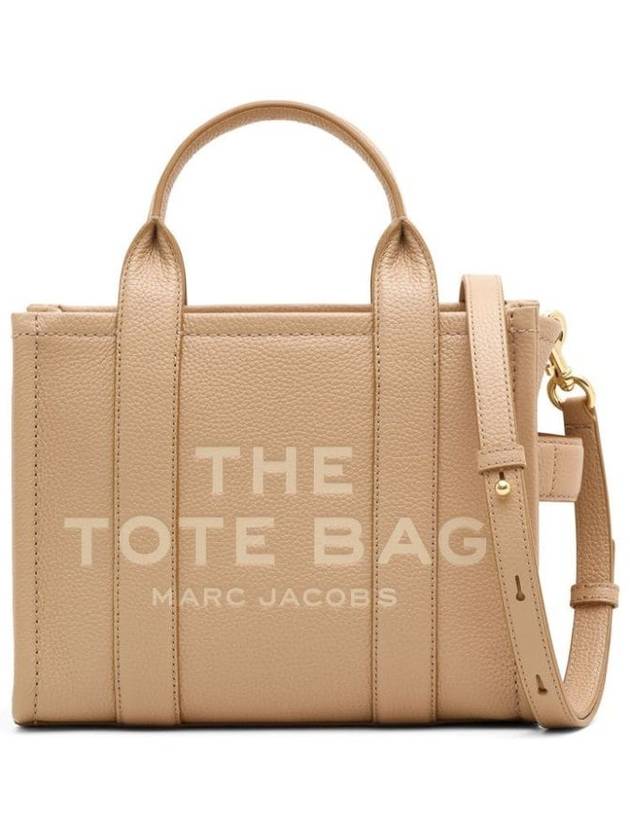 Small Leather Tote Bag Beige - MARC JACOBS - BALAAN 3