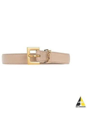 Women s Monogram Belt Dark Beige 554465 BOO0W - SAINT LAURENT - BALAAN 1