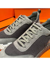 Men's Bouncing Sneakers Dark Gray Mesh H White Logo - HERMES - BALAAN 4