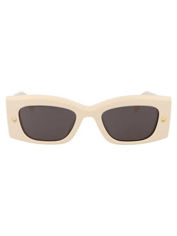 Sunglasses AM0426S 005 005 IVORY IVORY GRAY - ALEXANDER MCQUEEN - BALAAN 1